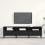 Gabinete de TV Roble negro 150 x 30 x 44.5 cm