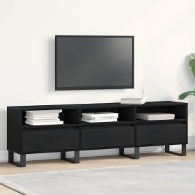 Gabinete de TV Roble negro 150 x 30 x 44.5 cm