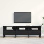 Gabinete de TV Roble negro 150 x 30 x 44.5 cm