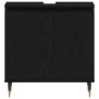 Armario de Lavabo con puerta Roble Negro 58 x 33 x 60 cm