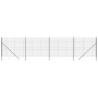 Anthracite gray galvanized steel wire fence 2.2x10 m by vidaXL, fence panels - Ref: Foro24-154231, Price: 110,76 €, Discount: %
