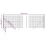 Anthrazitgrauer verzinkter Stahldrahtzaun 2,2x10 m von vidaXL, Zaunpaneele - Ref: Foro24-154231, Preis: 109,40 €, Rabatt: %