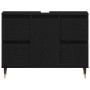 Gabinete de Lavabo con cajón Roble Negro 80 x 33 x 60 cm