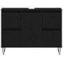 Gabinete de Lavabo con cajón Roble Negro 80 x 33 x 60 cm
