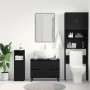 Gabinete de Baño con cajón Roble negro 80 x 33 x 60 cm