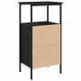 Armario de Noche 2 pcs Roble negro 41 x 31 x 80 cm