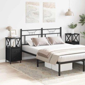 Cabinete de Noche con cajón 2 pcs Roble negro 34 x 35.5 x 70 cm en Mesitas de noche | Comprar online en Foro24