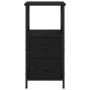 Cabinete de Noche con cajón 2 pcs Roble negro 34 x 35.5 x 70 cm