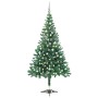 Árbol de Navidad artificial con luces y bolas 230 ramas 120 cm