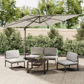 Hängender Sonnenschirm mit sandweißer Aluminiumstange 400 x 300 cm von vidaXL, Sonnenschirme - Ref: Foro24-319912, Preis: 207...