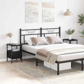 Gabinete de Noche con cajón 2 pcs Roble negro 34 x 36 x 50 cm en Mesitas de noche | Comprar online en Foro24