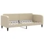 Sofa bed with cream fabric mattress 80x200 cm by vidaXL, Beds and slatted bases - Ref: Foro24-3196797, Price: 303,63 €, Disco...