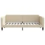 Sofa bed with cream fabric mattress 80x200 cm by vidaXL, Beds and slatted bases - Ref: Foro24-3196797, Price: 303,63 €, Disco...