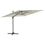 Hängender Sonnenschirm mit sandweißer Aluminiumstange 400 x 300 cm von vidaXL, Sonnenschirme - Ref: Foro24-319912, Preis: 207...