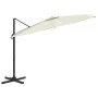 Hängender Sonnenschirm mit sandweißer Aluminiumstange 400 x 300 cm von vidaXL, Sonnenschirme - Ref: Foro24-319912, Preis: 207...