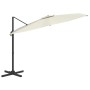 Hängender Sonnenschirm mit sandweißer Aluminiumstange 400 x 300 cm von vidaXL, Sonnenschirme - Ref: Foro24-319912, Preis: 207...