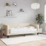 Sofá cama con colchón tela crema 90x200 cm de vidaXL, Camas y somieres - Ref: Foro24-3196802, Precio: 328,78 €, Descuento: %