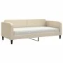 Sofá cama con colchón tela crema 90x200 cm de vidaXL, Camas y somieres - Ref: Foro24-3196802, Precio: 328,78 €, Descuento: %