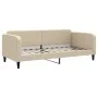Sofá cama con colchón tela crema 90x200 cm de vidaXL, Camas y somieres - Ref: Foro24-3196802, Precio: 328,78 €, Descuento: %