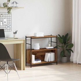 Estante de libros Roble ahumado 80 x 30 x 78.5 cm