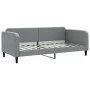 Sofa bed with light gray fabric mattress 90x200 cm by vidaXL, Beds and slatted bases - Ref: Foro24-3196798, Price: 329,20 €, ...