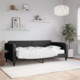 Sofa bed with black fabric mattress 90x200 cm by vidaXL, Beds and slatted bases - Ref: Foro24-3196800, Price: 312,89 €, Disco...