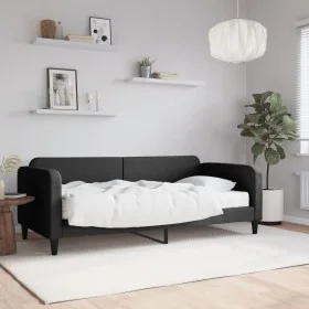 Sofa bed with black fabric mattress 90x200 cm by vidaXL, Beds and slatted bases - Ref: Foro24-3196800, Price: 330,91 €, Disco...