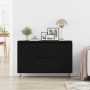 Vitrina Roble negro 101.5 x 35 x 70 cm Madera contrachapada