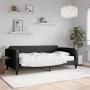 Sofa bed with black fabric mattress 100x200 cm by vidaXL, Beds and slatted bases - Ref: Foro24-3196805, Price: 341,17 €, Disc...