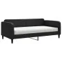 Sofa bed with black fabric mattress 100x200 cm by vidaXL, Beds and slatted bases - Ref: Foro24-3196805, Price: 369,74 €, Disc...