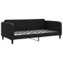 Sofa bed with black fabric mattress 100x200 cm by vidaXL, Beds and slatted bases - Ref: Foro24-3196805, Price: 341,17 €, Disc...