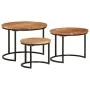 Stackable tables 3 pieces solid acacia wood by vidaXL, Coffee table - Ref: Foro24-353900, Price: 117,24 €, Discount: %