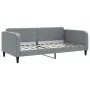 Sofa bed with light gray fabric mattress 100x200 cm by vidaXL, Beds and slatted bases - Ref: Foro24-3196803, Price: 370,33 €,...