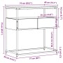 Mesa Consola con cajón Madera Vieja 75 x 40 x 75 cm