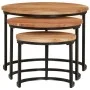 Stackable tables 3 pieces solid acacia wood by vidaXL, Coffee table - Ref: Foro24-353900, Price: 117,24 €, Discount: %