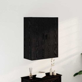 Mueble de pared Roble negro 69.5 x 34 x 90 cm