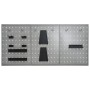 Tableros de clavijas para pared 3 unidades acero 40x58 cm