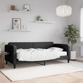 Sofa bed with black fabric mattress 90x190 cm by vidaXL, Beds and slatted bases - Ref: Foro24-3196810, Price: 300,25 €, Disco...