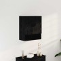 Mueble de pared Montaje en la pared Roble Negro 60 x 31 x 70 cm en Taquillas y armarios de almacenamiento | Comprar online en Fo