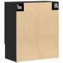 Mueble de pared Montaje en la pared Roble negro 60 x 31 x 70 cm