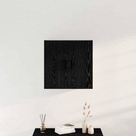 Mueble de pared Montaje en la pared Roble Negro 60 x 31 x 60 cm en Taquillas y armarios de almacenamiento | Comprar online en Fo