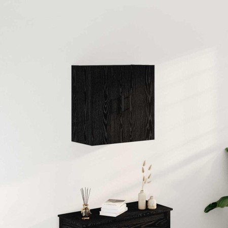 Mueble de pared Montaje en la pared Roble negro 60 x 31 x 60 cm en Taquillas y armarios de almacenamiento | Comprar online en Fo