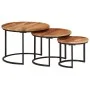 Stackable tables 3 pieces solid acacia wood by vidaXL, Coffee table - Ref: Foro24-353900, Price: 117,24 €, Discount: %