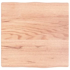 Treated wood table top with natural brown edge 40x40x(2-4) cm by vidaXL, Table tops - Ref: Foro24-363927, Price: 31,36 €, Dis...