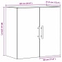 Mueble de pared Madera vieja 60 x 31 x 60 cm