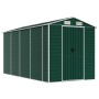 Grüner Gartenschuppen aus verzinktem Stahl, 191 x 385 x 198 cm von vidaXL, Schuppen - Ref: Foro24-3188234, Preis: 513,81 €, R...