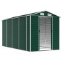 Grüner Gartenschuppen aus verzinktem Stahl, 191 x 385 x 198 cm von vidaXL, Schuppen - Ref: Foro24-3188234, Preis: 513,81 €, R...