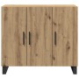 Vitrina Roble artisan 90 x 34 x 80 cm Madera contrachapada