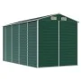 Cobertizo de jardín acero galvanizado verde 191x385x198 cm de vidaXL, Cobertizos - Ref: Foro24-3188234, Precio: 467,99 €, Des...