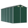 Grüner Gartenschuppen aus verzinktem Stahl, 191 x 385 x 198 cm von vidaXL, Schuppen - Ref: Foro24-3188234, Preis: 513,81 €, R...